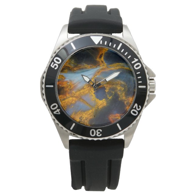 Orange Laced Pietersite Armbanduhr (Vorderseite)