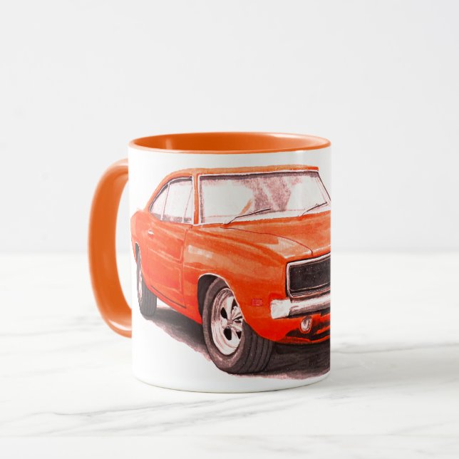 Orange-Ladegerät-Tasse 1969 Tasse (Vorderseite Links)