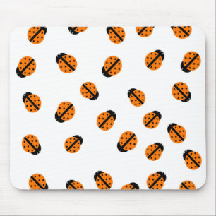 Orange Lady Bug Mousepad