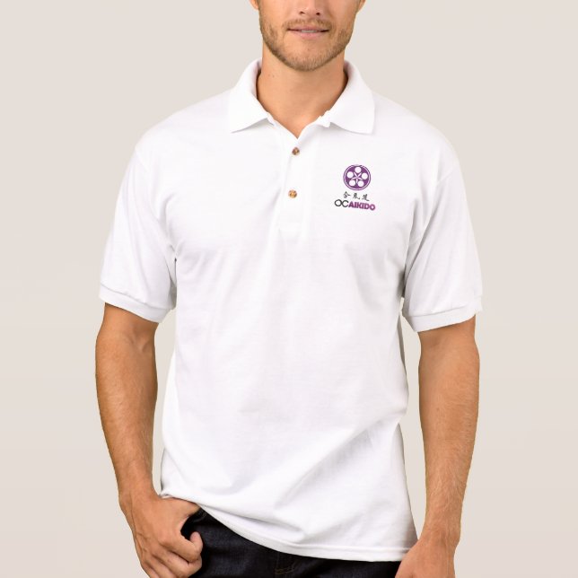 Orange Landkreis AikiKai Aikido-Polo-T - Shirt (Vorderseite)