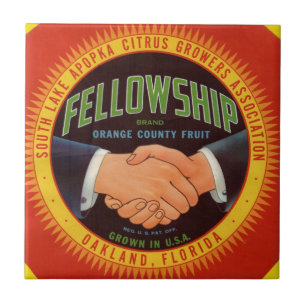 Orange Landkreis Citrus-Label der 1930er Jahre Fliese
