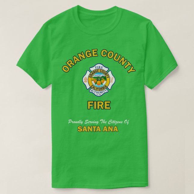 Orange Landkreis Fire TShirt (Design vorne)