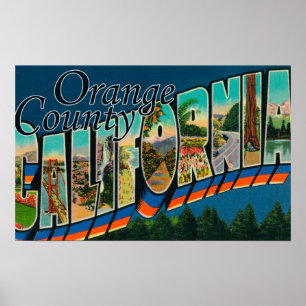 Orange Landkreis, Kalifornien - große Poster