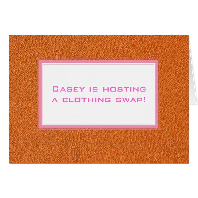 Orange Leather Look (Vorderseite (Horizontal))