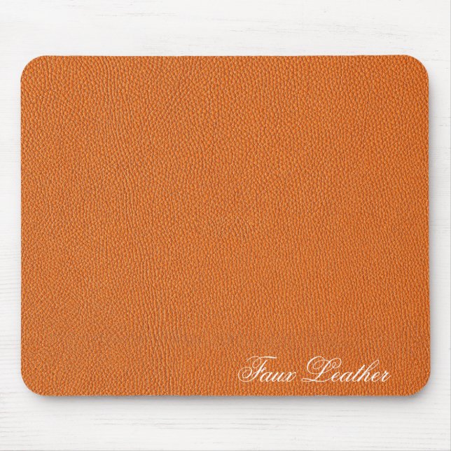 Orange lederner Blick Mousepad (Vorne)