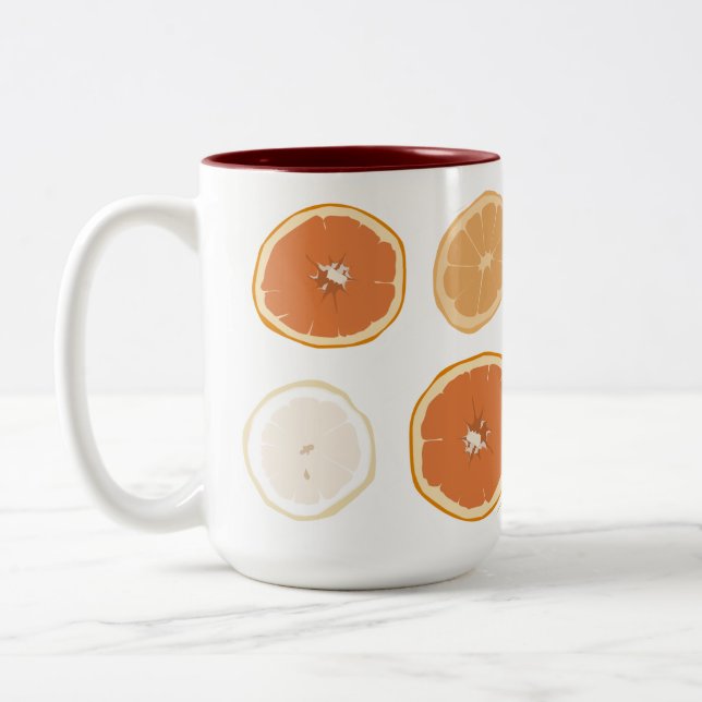 Orange Lemon Citrus Tasse (Links)