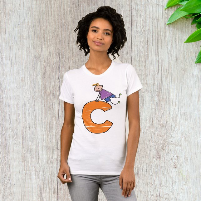 Orange Letter C T-Shirt (Von Creator hochgeladen)
