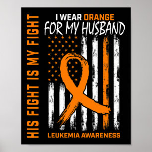 Orange Leukämie Krebs Bewusstsein Frühgeborene Ame Poster
