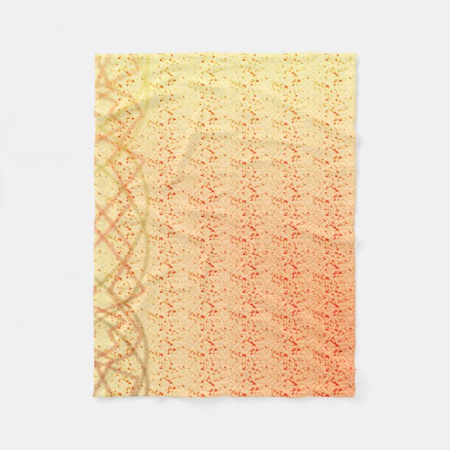 Orange Lichter Fleecedecke (Vorderseite)