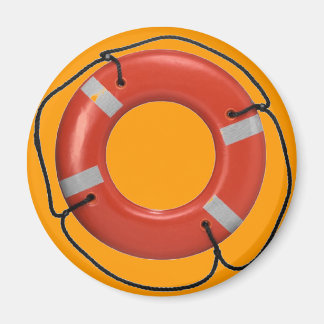ORANGE LIFE RING MAGNET