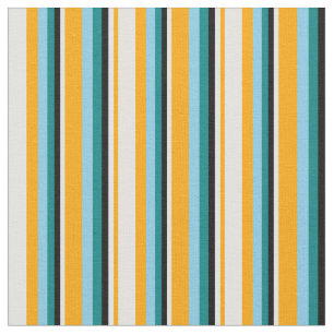 Orange, Light Cyan, Black, Aquamarin & Sky Blue Co Stoff