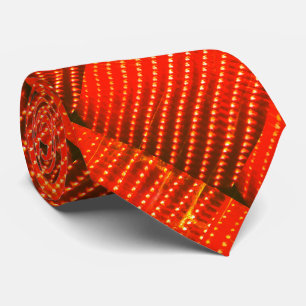 Orange Lights Halloween Las Vegas Marque Necktie Krawatte