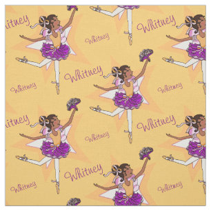 Orange Lila Ballerina Stoff