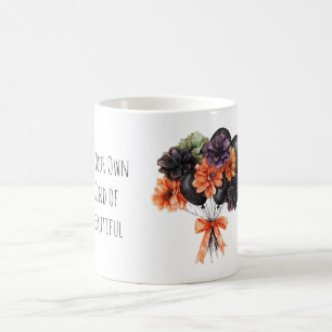 Orange Lila Blumen Luftballons Kaffeetasse