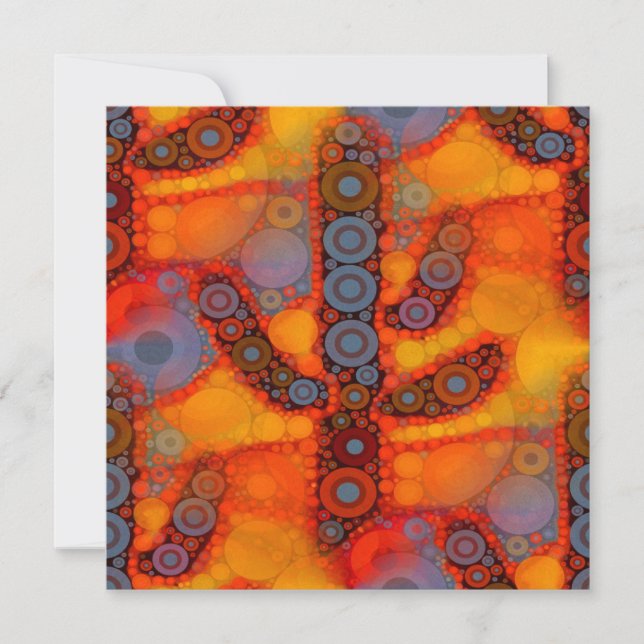 Orange Lila Südwest Saguaro Cactus Mosaic (Vorderseite)