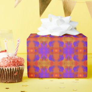 Orange Lila Und Rotes Abstraktes Grafikdesign Geschenkpapier