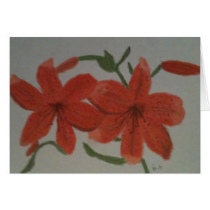 Orange Lilien
