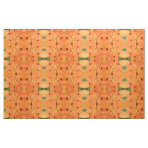Orange Lily Floral Gemustertes Gewebe Stoff
