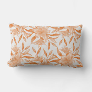 ORANGE LILY FLORAL MESSAGE Throw Kissen