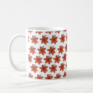 Orange Lily Kaffeetasse