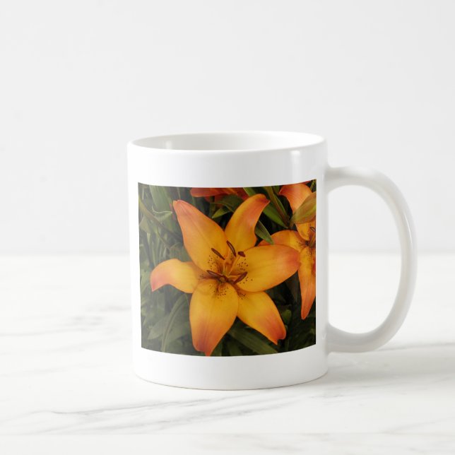 Orange Lily Kaffeetasse (Rechts)