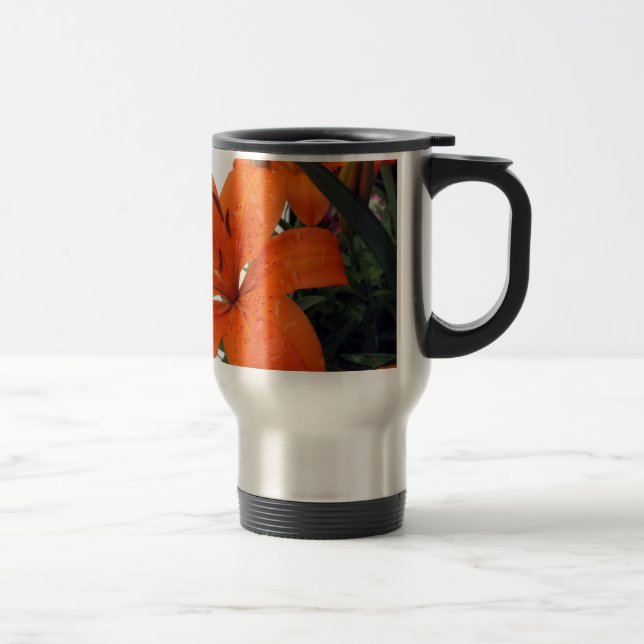 Orange LIly Reisebecher (Rechts)