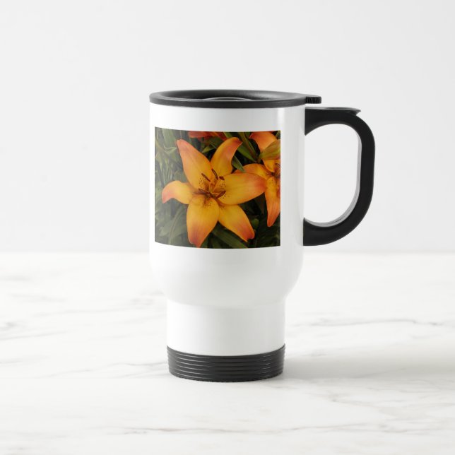 Orange Lily Reisebecher (Rechts)