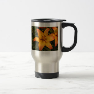Orange Lily Reisebecher