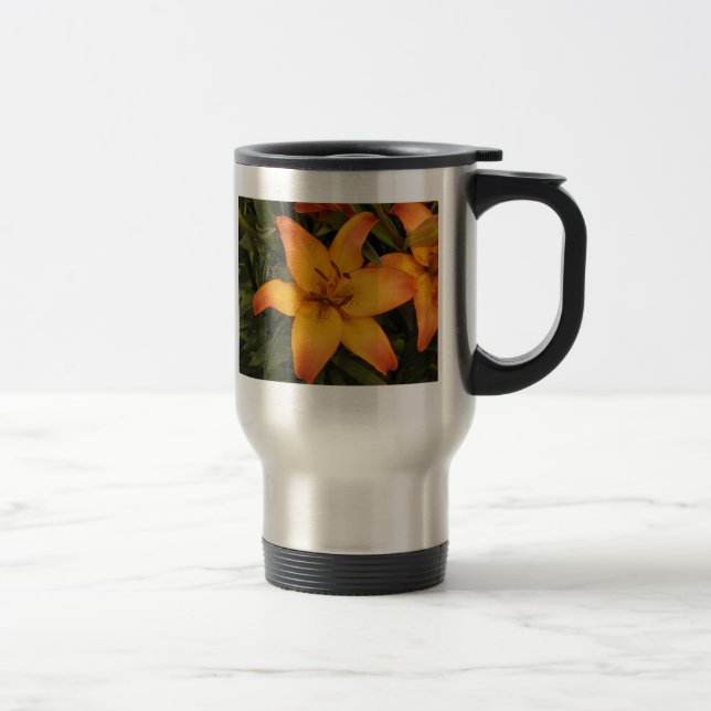 Orange Lily Reisebecher (Rechts)