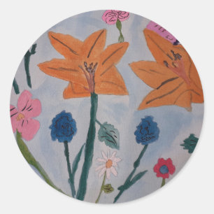 Orange Lily Sticker