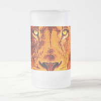 Orange Lion Face