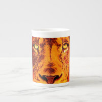 Orange Lion Face