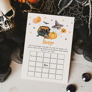Orange Little Boo Ghost Baby Dusche Bingo Spiel