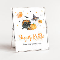 Orange Little Boo Ghost Baby Dusche Windel Raffel