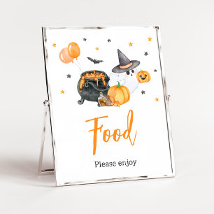 Orange Little Boo Ghost Baby Showfood Poster