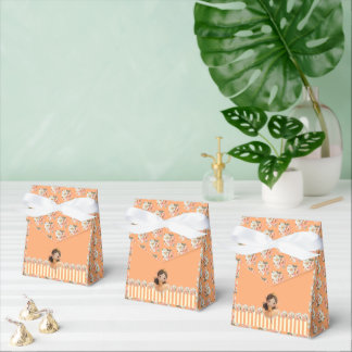 Orange Little Princess Ball Favor Box Geschenkschachtel