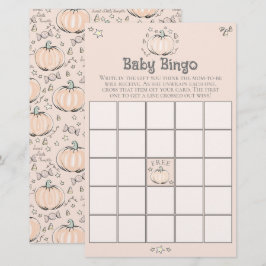 Orange Little Pumpkin Baby Bingo Baby Showspiel