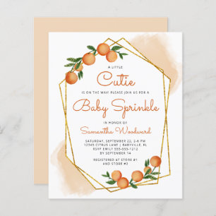 Orange Little Süsse Citrus Baby Sprinkle Einladung