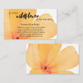 Orange Little Wildflower On the Way Books for Baby Begleitkarte