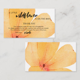 Orange Little Wildflower On the Way Thank You Begleitkarte