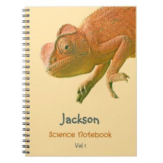 Orange Lizard Namensschule Notizblock