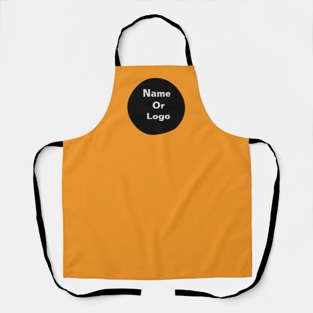Orange-Logo personalisieren Schürze (Vorderseite)