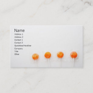 Orange Lollipops Visitenkarte