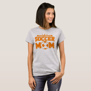 Orange Loud Proud Soccer Design T-Shirt