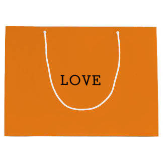 Orange Love Designer Inspiriert Große Geschenktüte