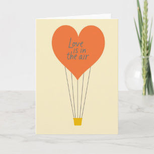 Orange Love Is In The Air Karte