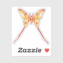 Orange Luna Moth Kunst, Dichtung und Musik