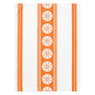 Orange Luxury Jacquard Stripes Tischdecke
