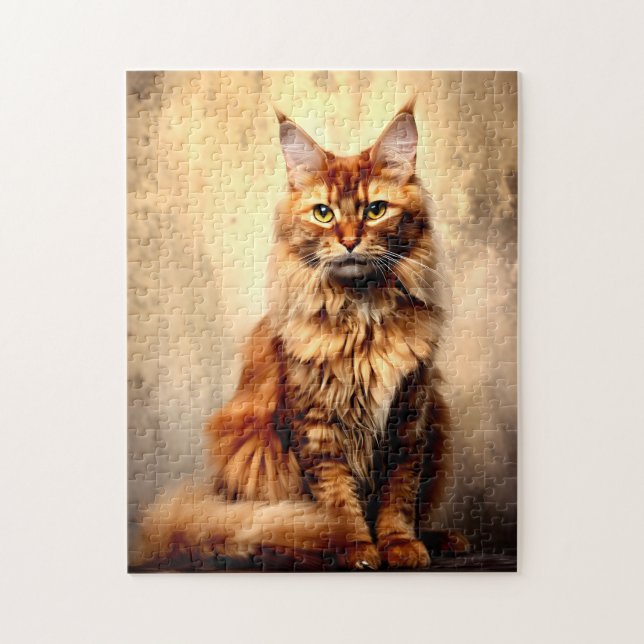 Orange Maine Coon Puzzle (Vertikal)