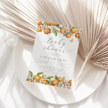 Orange Mamas wichtigste Squeeze-Baby-Dusche Einlad